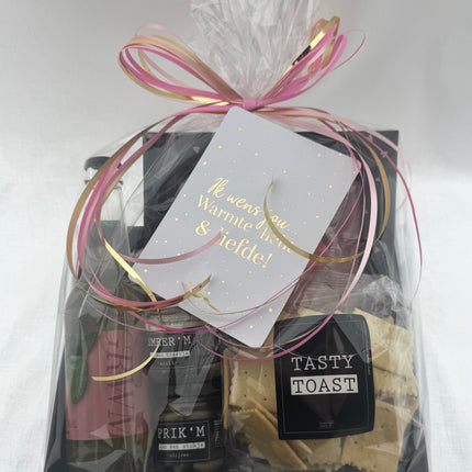 Nieuwjaar •Cadeaupakket Dames• Wie aan Tafel Vriendinnen Borrelpakket