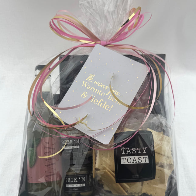 Nieuwjaar •Cadeaupakket Dames• Wie aan Tafel Vriendinnen Borrelpakket