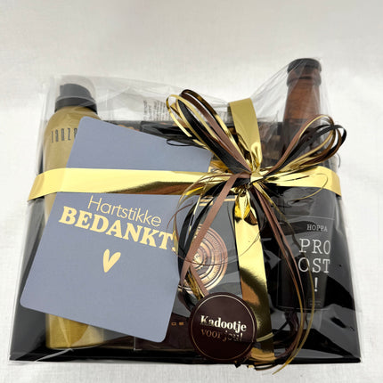Bedankt •Cadeaupakket Heren• Bier Borrel