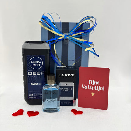 Valentijn •Cadeaupakkket Heren• Nivea La Rive