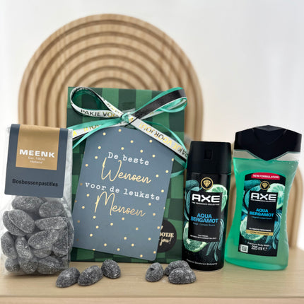 Nieuwjaar •Cadeaupakket Heren• Axe Bergamot