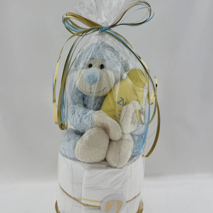 Baby •Kraamcadeau Jongen• Luiertaart Knuffel Zwitsal