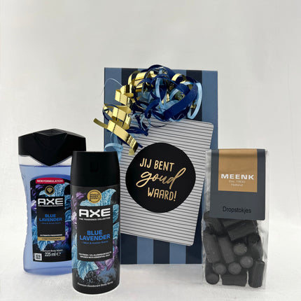 Valentijn •Cadeaupakket Heren• Axe Blue Lavender