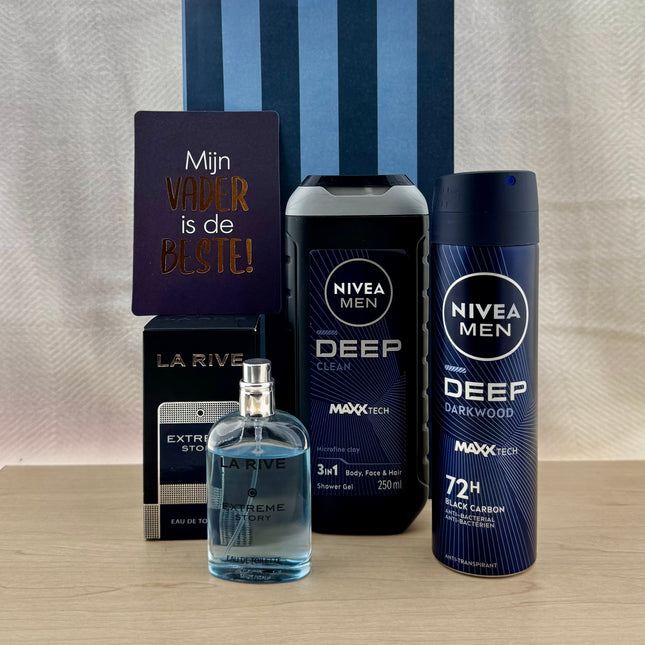 Vaderdag • Cadeaupakket •Nivea Men Deep• Verzorging en frisheid