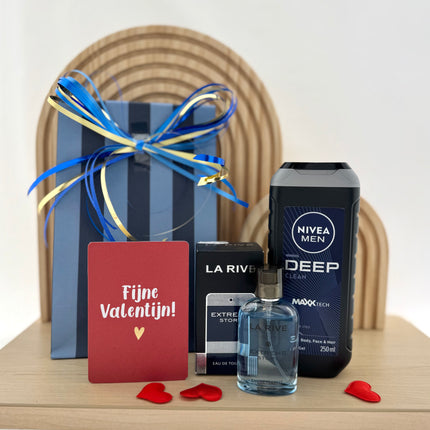 Valentijn •Cadeaupakkket Heren• Nivea La Rive