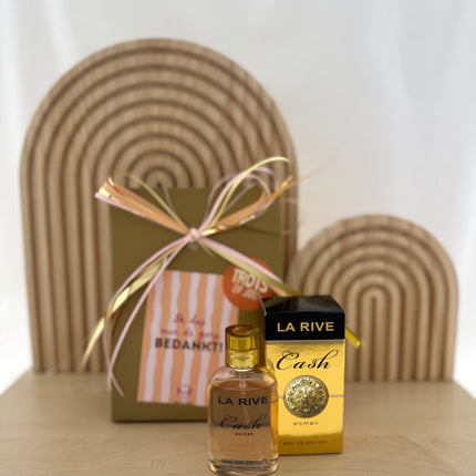 Dag van de Zorg •Cadeaupakket Dames• Parfum Cash