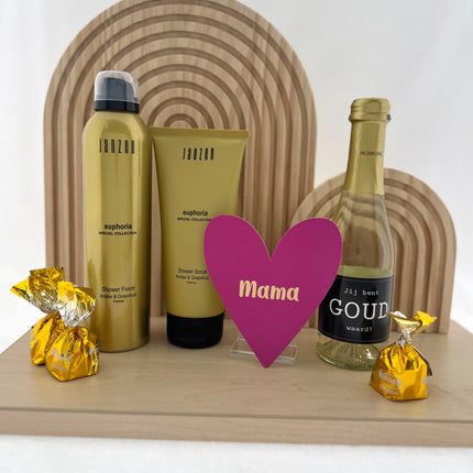 Moederdag •Cadeaupakket Mama• Janzen Euphoria Jij bent goud waard