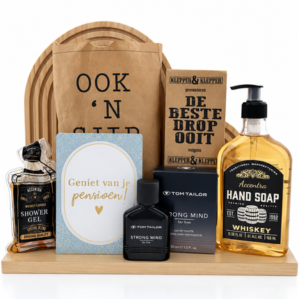 Pensioen •Cadeaupakket Heren• Tom Tailor Whisky
