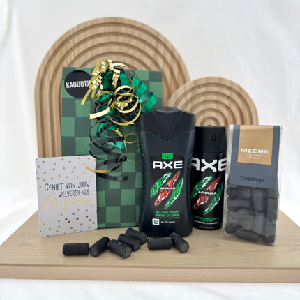 Pensioen •Cadeaupakket Heren• Axe Africa