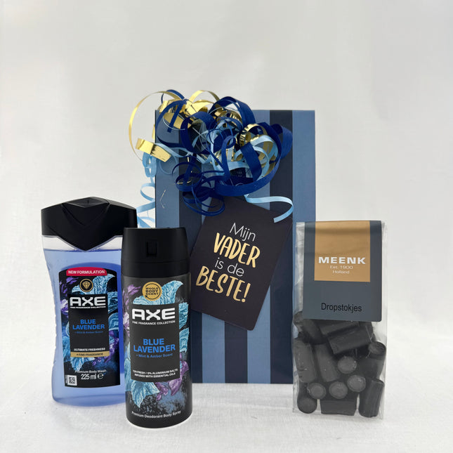Vaderdag •Cadeaupakket Papa• Axe Blue Lavender