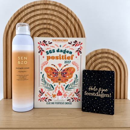 Kerst •Cadeaupakket Dames• Sen & Zo Scheurkalender 365 dagen Positief