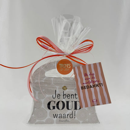 Dag van de Mantelzorg •Cadeaupakket Dames• Jij Bent Goud Waard Toffees