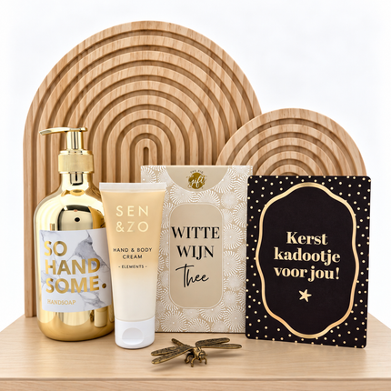Kerst •Cadeaupakket Dames• Witte Wijn Thee