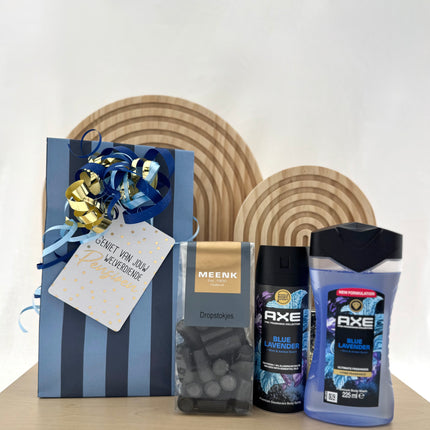 Pensioen •Cadeaupakket Heren• Axe Blue Lavender