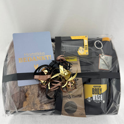 Bedankt •Cadeaupakket Heren• Wood