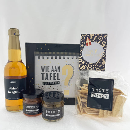 Sinterklaas• Cadeaupakket Unisex• Wie aan Tafel Feestdagen Borrelpakket