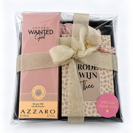 Sinterklaas •Cadeaupakket Dames• Rode Wijn Thee Azzaro