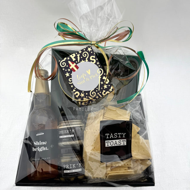 Sinterklaas •Cadeaupakket Unisex• Wie aan Tafel Familie Borrelpakket