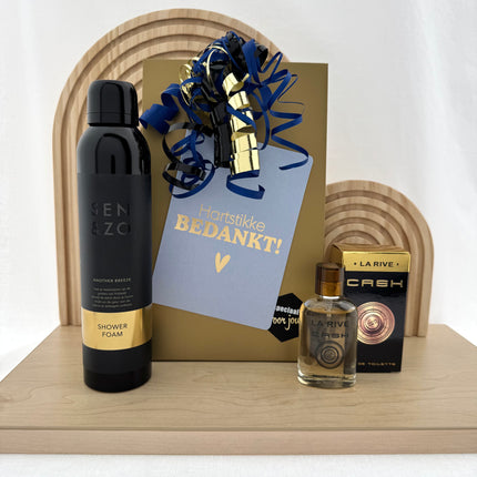 Bedankt •Cadeaupakket Heren• Sen&Zo Gold