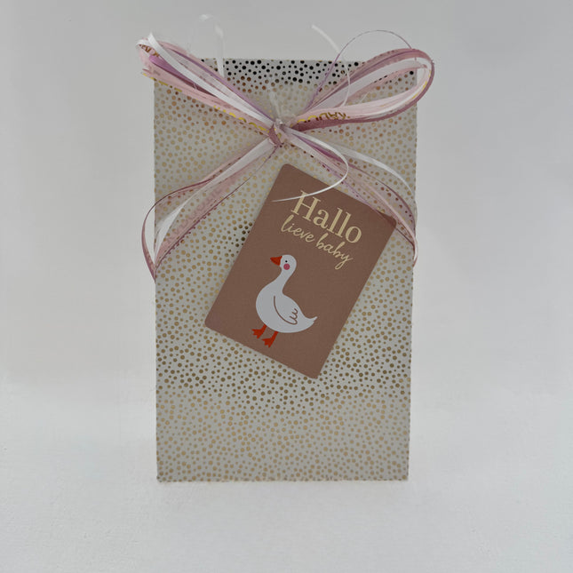 Baby •Kraam Cadeaupakket Meisje• Zwitsal Rammelaar Konijn