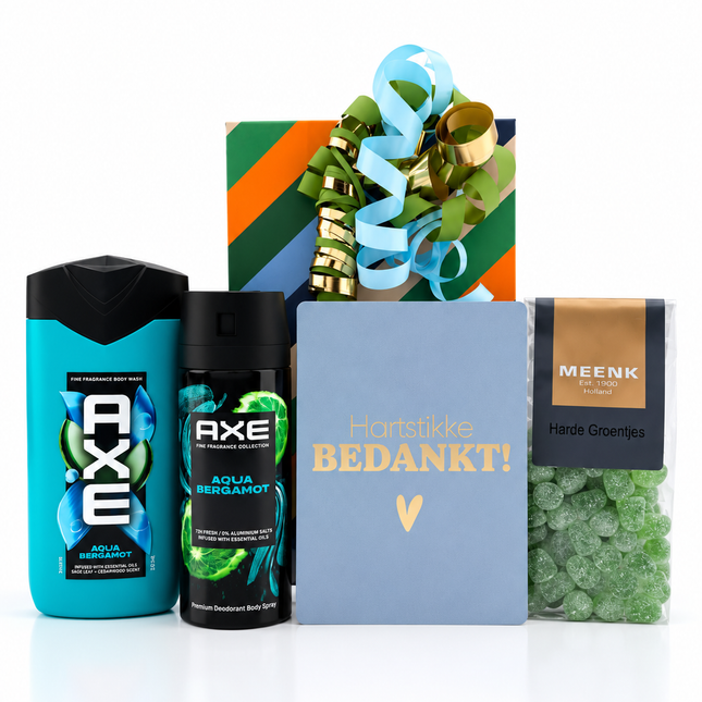Bedankt •Cadeaupakket Heren• Axe Bergamot