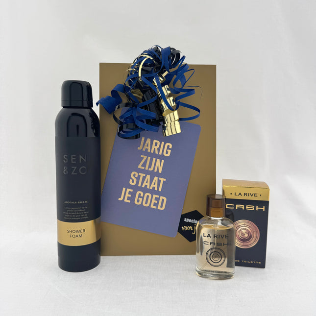Verjaardag •Cadeaupakket Heren• Sen&Zo Gold
