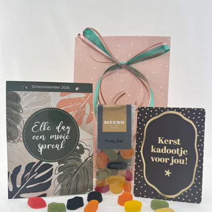 Kerst •Cadeaupakket Dames• Scheurkalender Mooie Spreuken