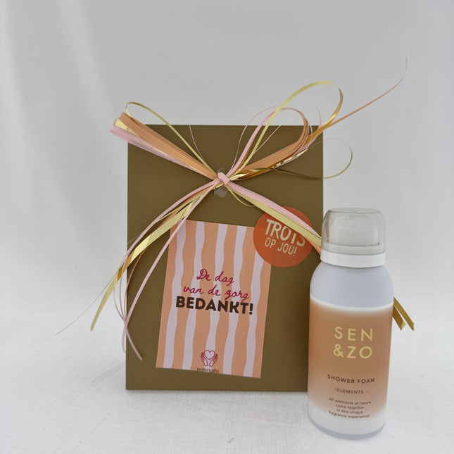 Dag van de Zorg •Cadeaupakket Dames• Sen&Zo Elements Showerfoam Mini