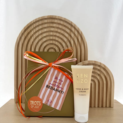 Dag van de Mantelzorg •Cadeaupakket Dames• Sen&Zo Elements Handcrème