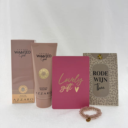 Valentijn •Cadeaupakket Dames• Rode Wijn Thee Azzaro