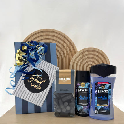Valentijn •Cadeaupakket Heren• Axe Blue Lavender