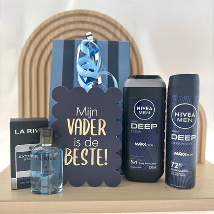 Vaderdag •Cadeaupakket Papa• Nivea Deep Clean