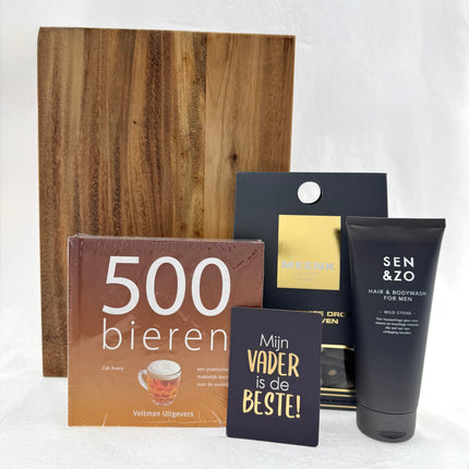 Vaderdag •Cadeaupakket Papa• Receptenboek 500 Bieren