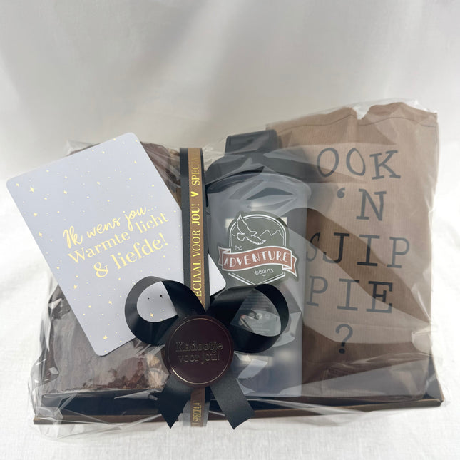 Nieuwjaar •Cadeaupakket Heren• Fakkel Hout Adventure