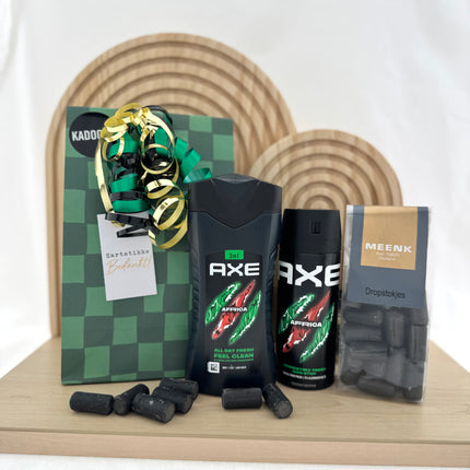 Bedankt •Cadeaupakket Heren• Axe Africa
