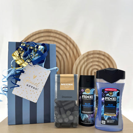 Kadootje •Cadeaupakket Heren• Axe Blue Lavender