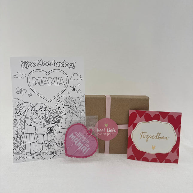 Moederdag• Cadeaupakket Mama• Geurhanger Kleurplaat