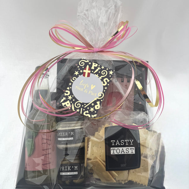 Sinterklaas •Cadeaupakket Dames• Wie aan Tafel Vriendinnen Borrelpakket