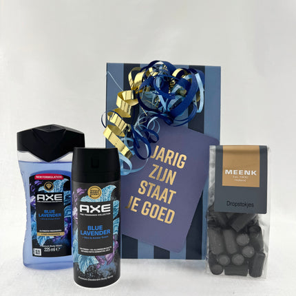 Verjaardag •Cadeaupakket Heren• Axe Blue Lavender