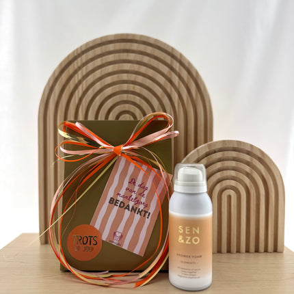 Dag van de Mantelzorg •Cadeaupakket Dames• Sen&Zo Elements Showerfoam Mini