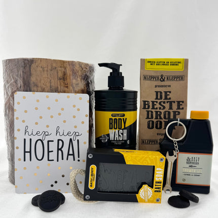 Verjaardag •Cadeaupakket Heren• Wood