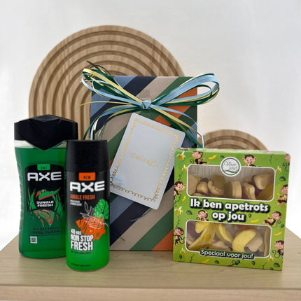 Geslaagd •Cadeaupakket Jongens• Axe Jungle Fresh Apetrots