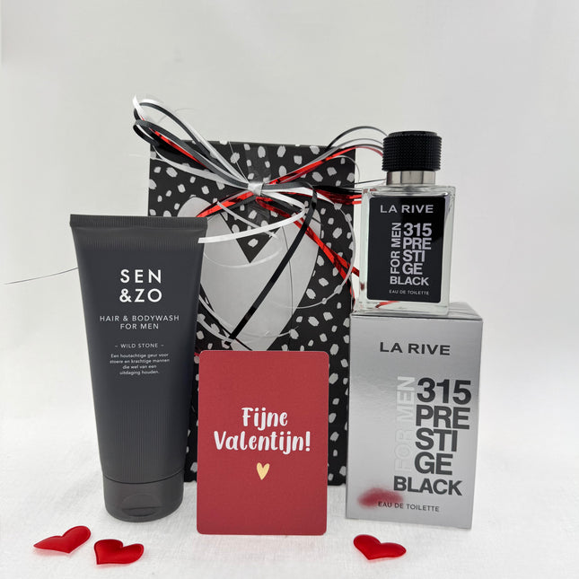 Valentijn •Cadeaupakket Heren• Sen & Zo La Rive