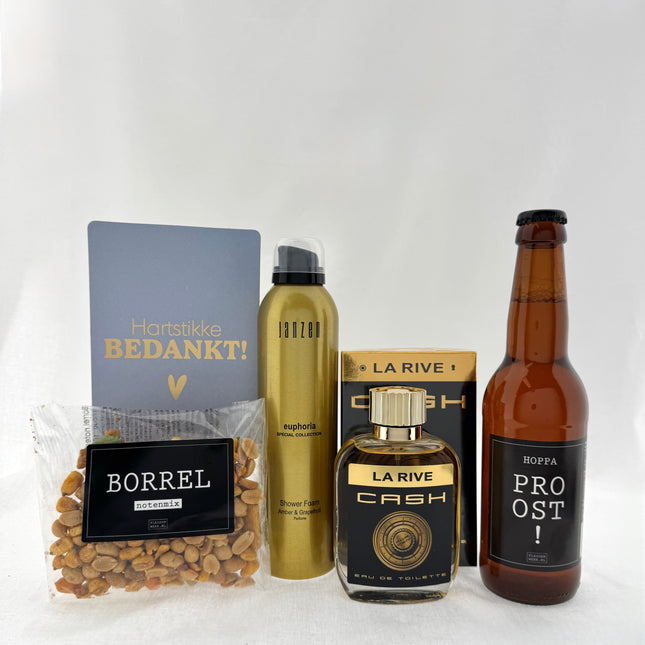 Bedankt •Cadeaupakket Heren• Bier Borrel