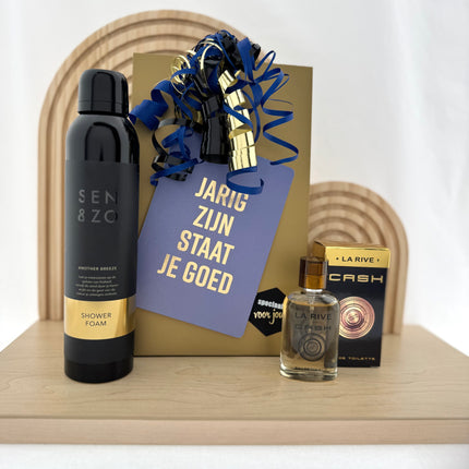 Verjaardag •Cadeaupakket Heren• Sen&Zo Gold