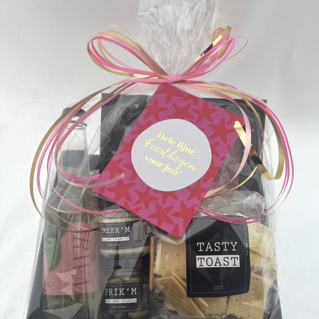 Kerst •Cadeaupakket Dames• Wie aan Tafel Vriendinnen Borrelpakket