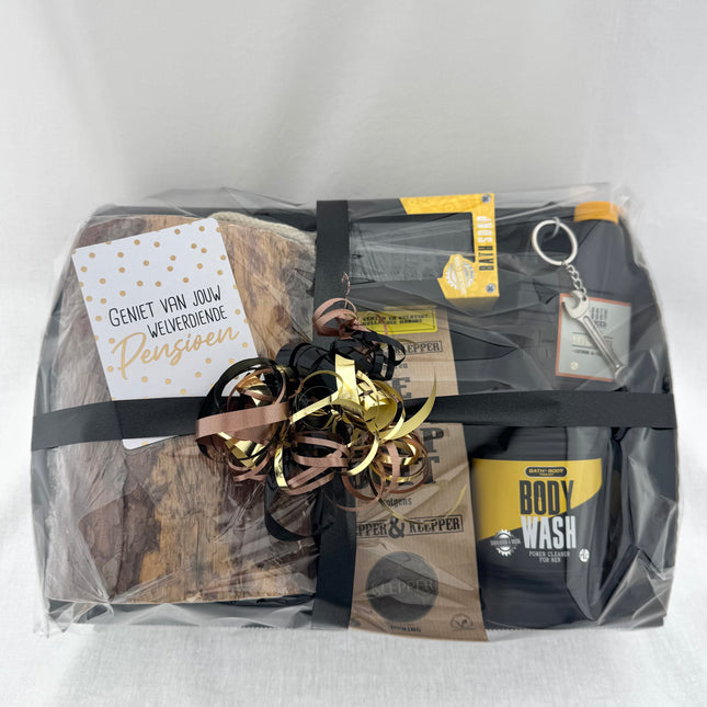 Pensioen •Cadeaupakket Heren• Wood