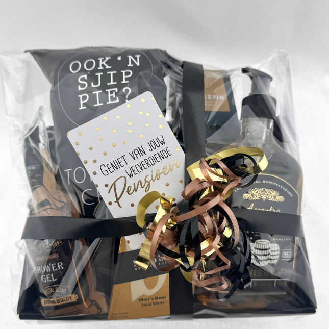 Pensioen •Cadeaupakket Heren• Bruno Banani Whisky