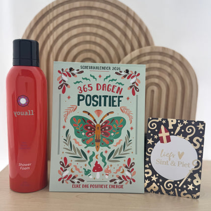 Sinterklaas •Cadeaupakket Dames• Youall Scheurkalender 365 Dagen Positief