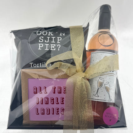 Kerst •Cadeaupakket Dames• Wijn Cheers Rosé